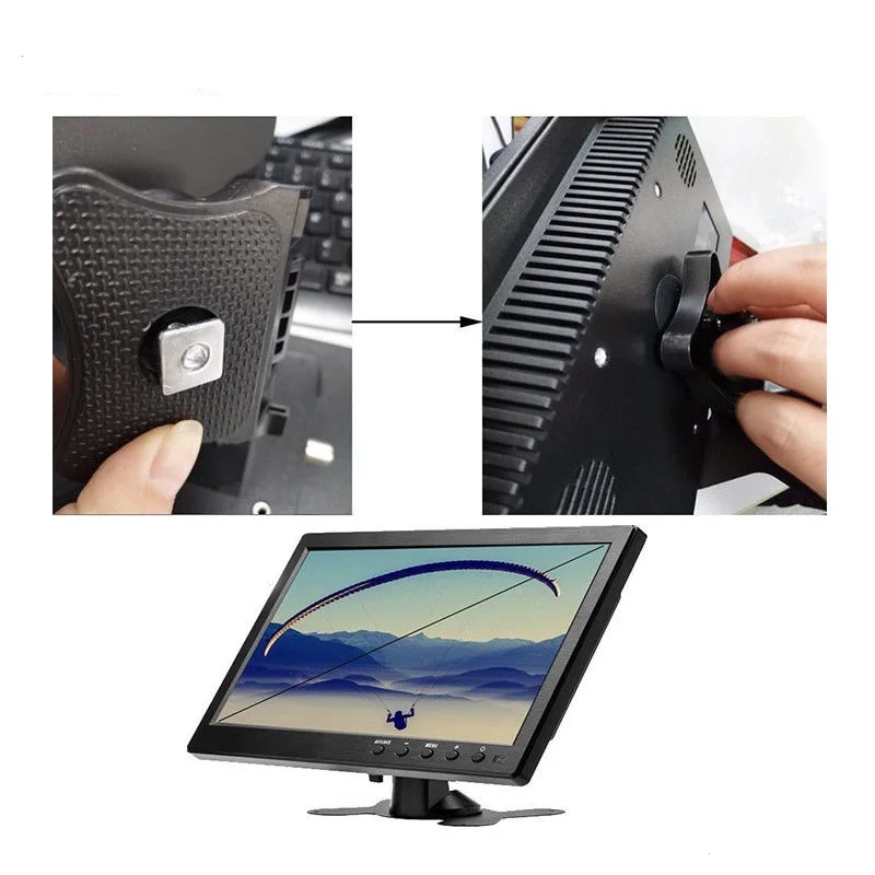 Новинка 10,1 дюймов ips 1920*1200 HD монитор портативный дисплей VGA HDMI USB BNC интерфейс для ПК игровой PS3/PS4 с bulid-динамиком