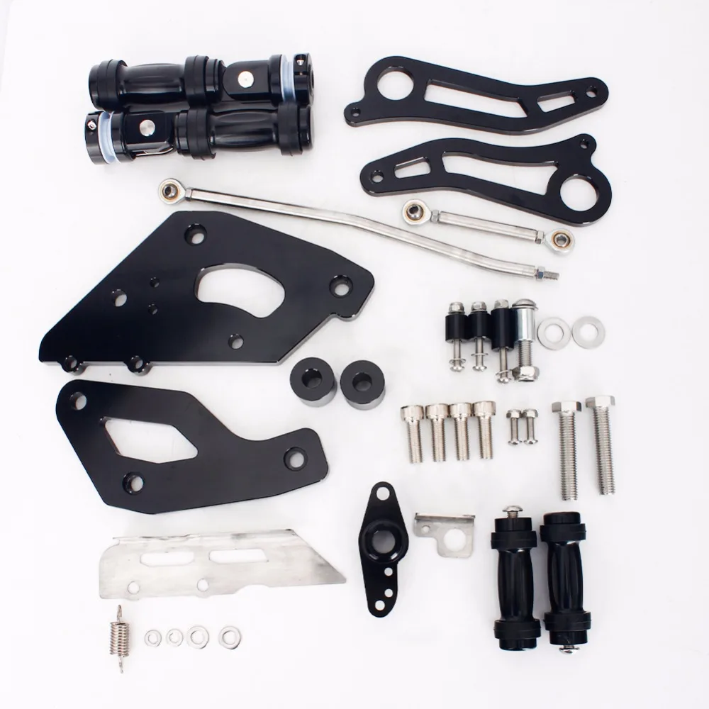 BIKINGBOY для Kawasaki VN 900 Custom Classic VN900 C 06 07 08 09 10 11 12 13 Rearsets с передним управлением задние