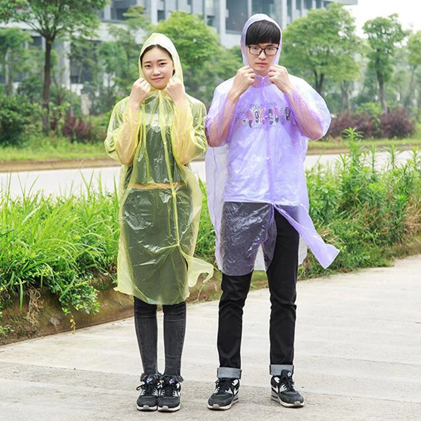 1 шт. Эфирное туристическое снаряжение для взрослых аварийного разовый дождевик