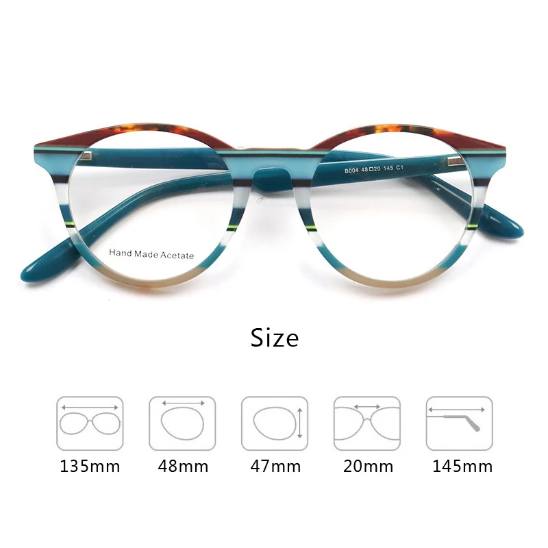 Ацетатная оправа для очков ручной работы Женская кошачий глаз с бабочкой