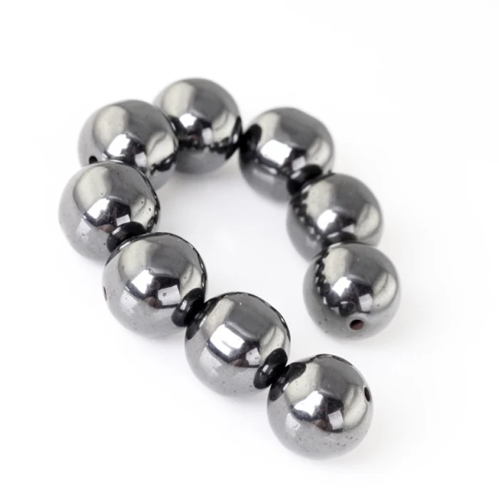 Free Shipping! 10pcs 12mm magnetic Lodestone Round Craft Black Beads Charm Loose Spacer Bead Findings Jewelry Wholesale Retail | Украшения