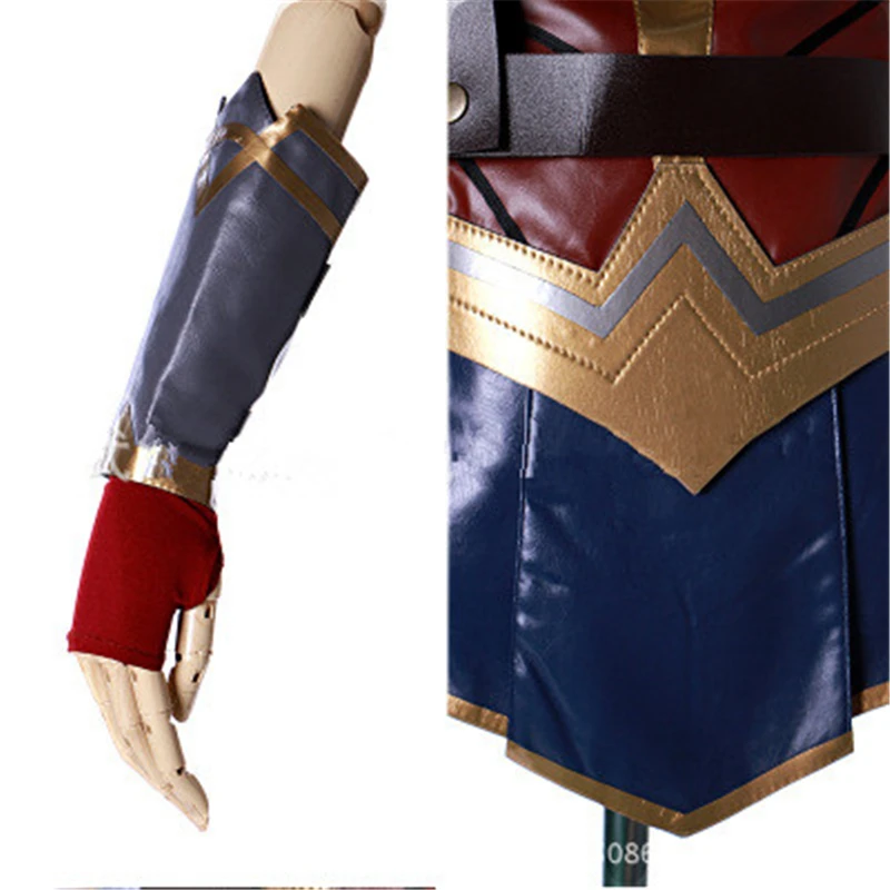 Костюм Суперженщины для косплея из фильма костюмы на Хэллоуин женские топ + юбка