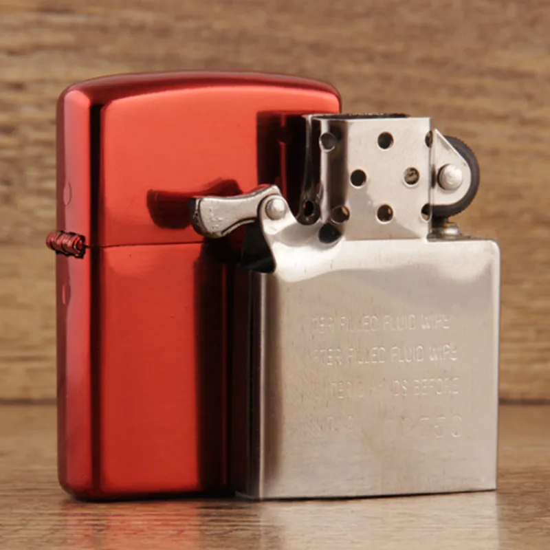 101hongbing SanQiao red ice kerosene lighter open flame classic customized wholesale | Дом и сад