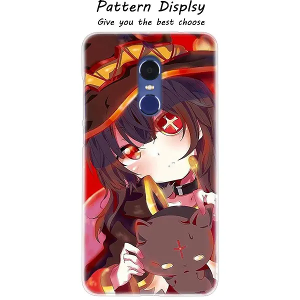 Модный прозрачный чехол MLLSE с аниме Konosuba Megumin для Xiaomi Play Rdemi S2 3S 4A 5A 5Plus 6A Pro Note 6 5A 4X4 7 - Цвет: 02