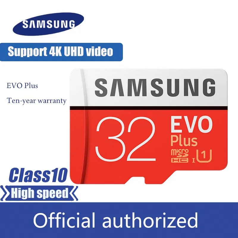 Samsung micro sd карта памяти класса 10 32gb 95 МБ/с. C10 SDHC U1 карты microsd TF флеш-карта для смарт-телефонов