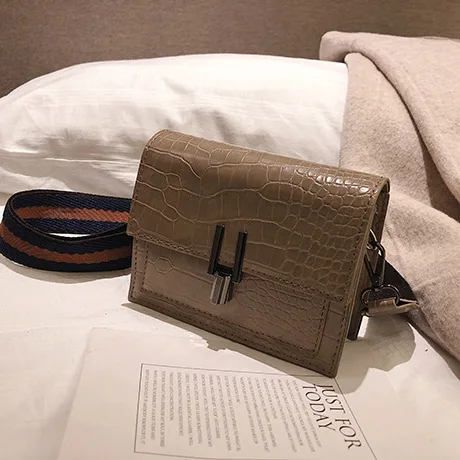Женская сумка-мессенджер с крокодиловым узором роскошные сумки через плечо для