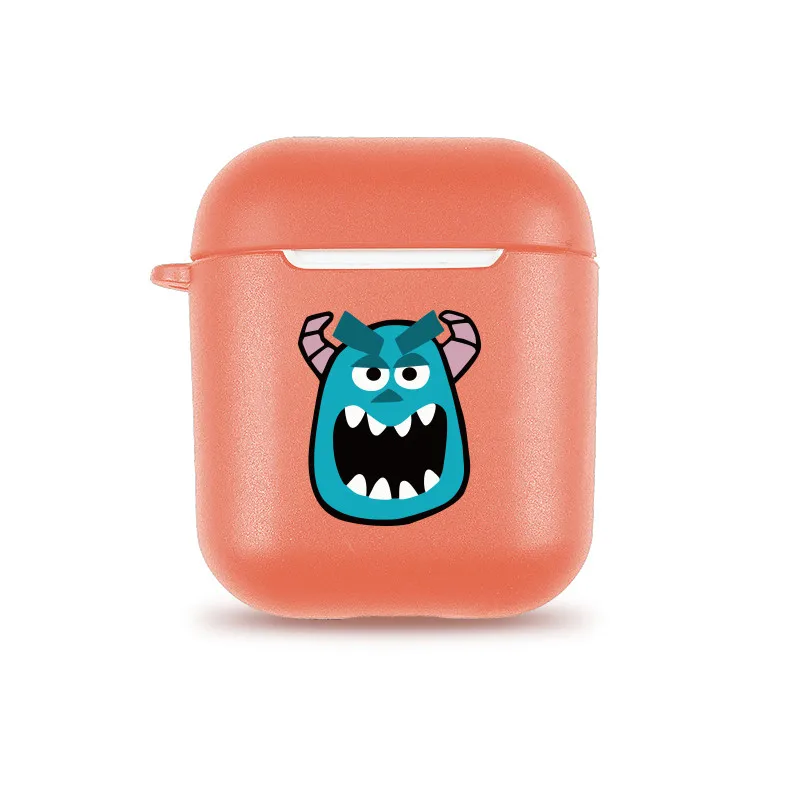 Sulley Силиконовые сумки для Airpods Единорог забавные английские слова лимон фрукты переноски приемник Чехлы для Apple Airpods чехол для наушников Etui - Цвет: Sulley