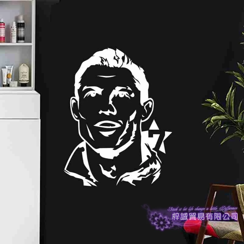 CR7 Роналду футбол плеер Наклейка на стену Спортивная наклейка Детская комната