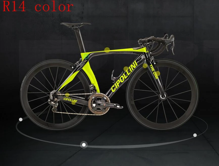 R14 color 24 Цвета Тайвань T1000 полный карбоновый дорожный каркас RB1K один карбоновый дорожный велосипед гоночный велосипед рама(XDB DPD доступна - Цвет: R14 color
