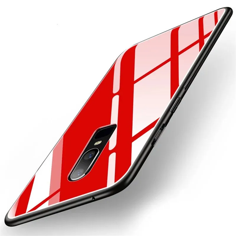 Для oneplus 6 Чехол One Plus 6 Чехол антидетонационный Fundas мобильный телефон закаленное стекло защитный чехол для Coque oneplus 6 op6 1+ 6