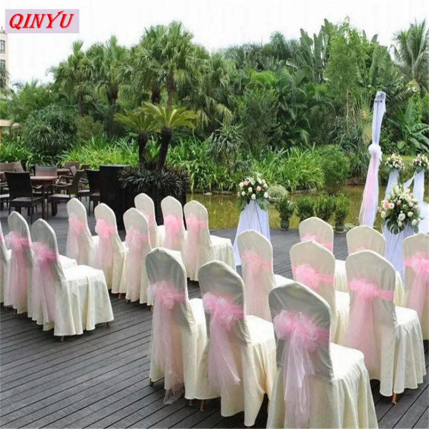 Hot 48/72CM*10M Wedding Table Runner Decoration Yarn Roll Crystal Tulle Organza Sheer Gauze Element Favors 5zSH015-1 | Дом и сад