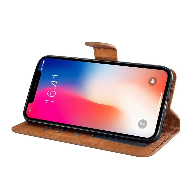 Luxury Flip Case For iPhone 6 6S Plus 7 8 Coque Vintage Wallet Leather Silicone Cover Phone X XR XS MAX | Мобильные телефоны и