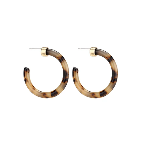12 Boho Круглый резиновые, акриловые обруч серьги для женщин Bijoux C форма круг обручи сплава себе обручи женские украшения - Окраска металла: 12