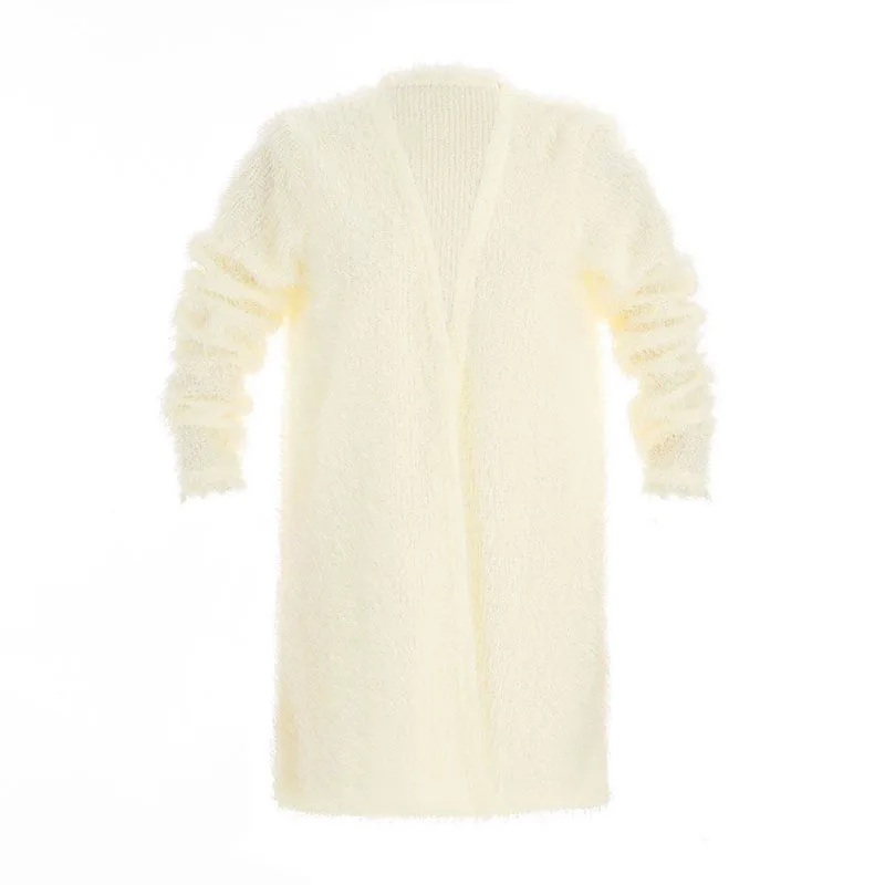 Women Autumn Winter Grey Wool Overcoat Warm Outerwear Pink Fur Coat Turn Down Collar Long Sleeve Cardigan Female Outwear |