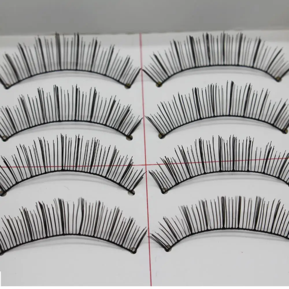 10 пар/компл. модные ресницы для глаз макияж ручная работа натуральные длинные