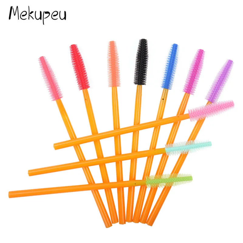 200 шт/партия одноразовая силиконовая ресница для макияжа Удлиняющая Тушь палочки Аппликатор инструменты для макияжа