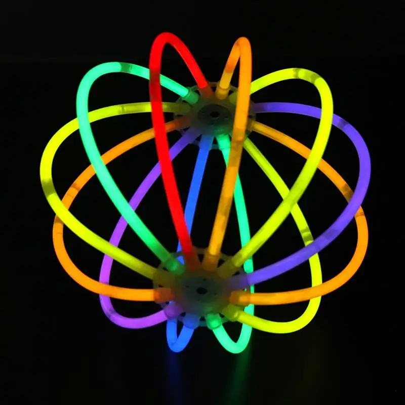 100pcs/Set Colorful Glow In The Dark Fluorescence Stick Bracelets Necklaces Festival Xmas Party Neon Glowstick Kids Toy | Дом и сад