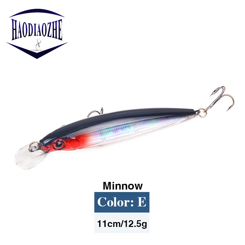 Minnow рыболовные приманки 11cmm 12 5 г искусственные жесткие Лазерные 3D глаза воблеры и