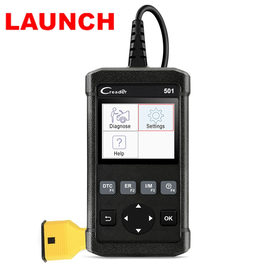Запуск X431 код ридер 501 OBD2 Автомобильный сканер OBDII проверка двигателя