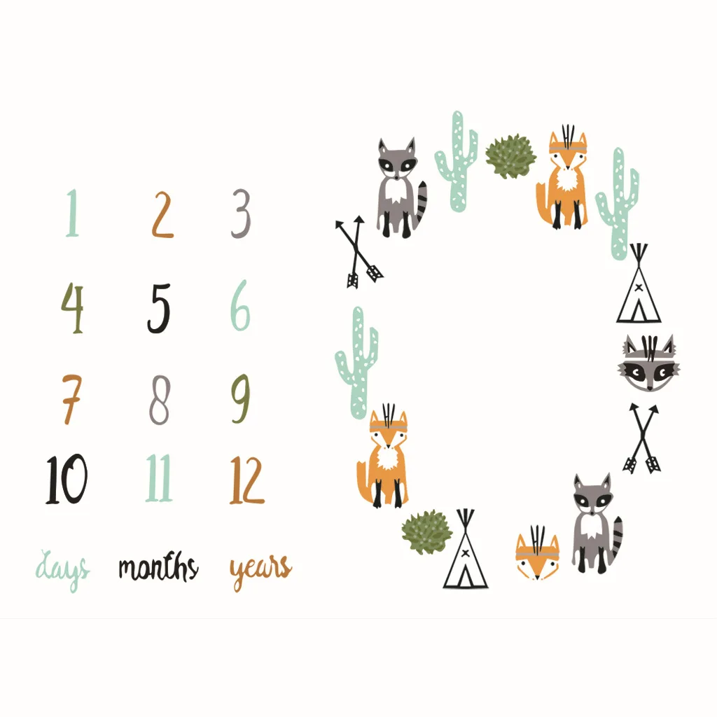 Детское одеяло с рисунком из мультфильма для новорожденных на день рождения