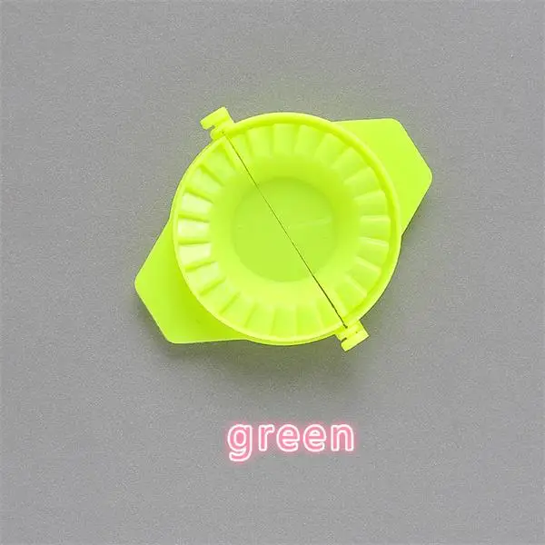 Green 3 цвета DIY инструмент для пельменей Высокое качество клецки Jiaozi производитель устройство легко Клецки Формы зажимы Cozinha кухонные аксессуары - Цвет: Green