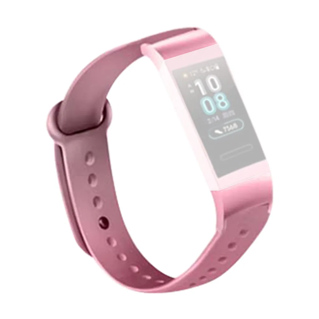 Ouhaobin силиконовый ремешок для huawei Band 3/3 Pro ремешок на запястье сменный Одноцветный силиконовый браслет для huawei Band 3 pro 610#2