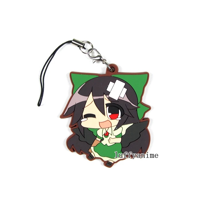 

TouHou Project Mascot Rubber Pendant Kirisame Marisa Komeiji Koishi Satori Kochiya Sanae Kaenbyou Rin Phone Strap chain Keychain