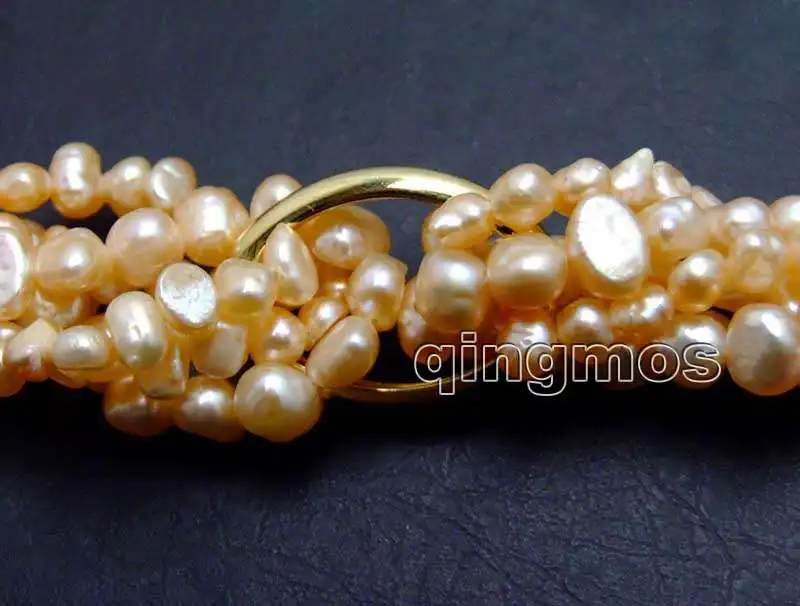 Продажа 3X одно розовое натуральное жемчужное ожерелье в стиле барокко 40 &quot18&quot