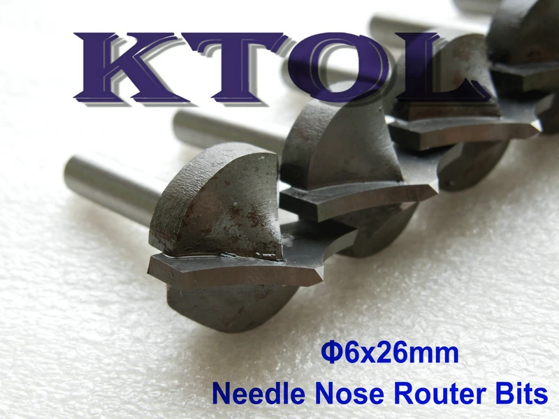 Набор фрез для обработки древесины с ЧПУ твердосплавная Концевая фреза 6 х26 мм
