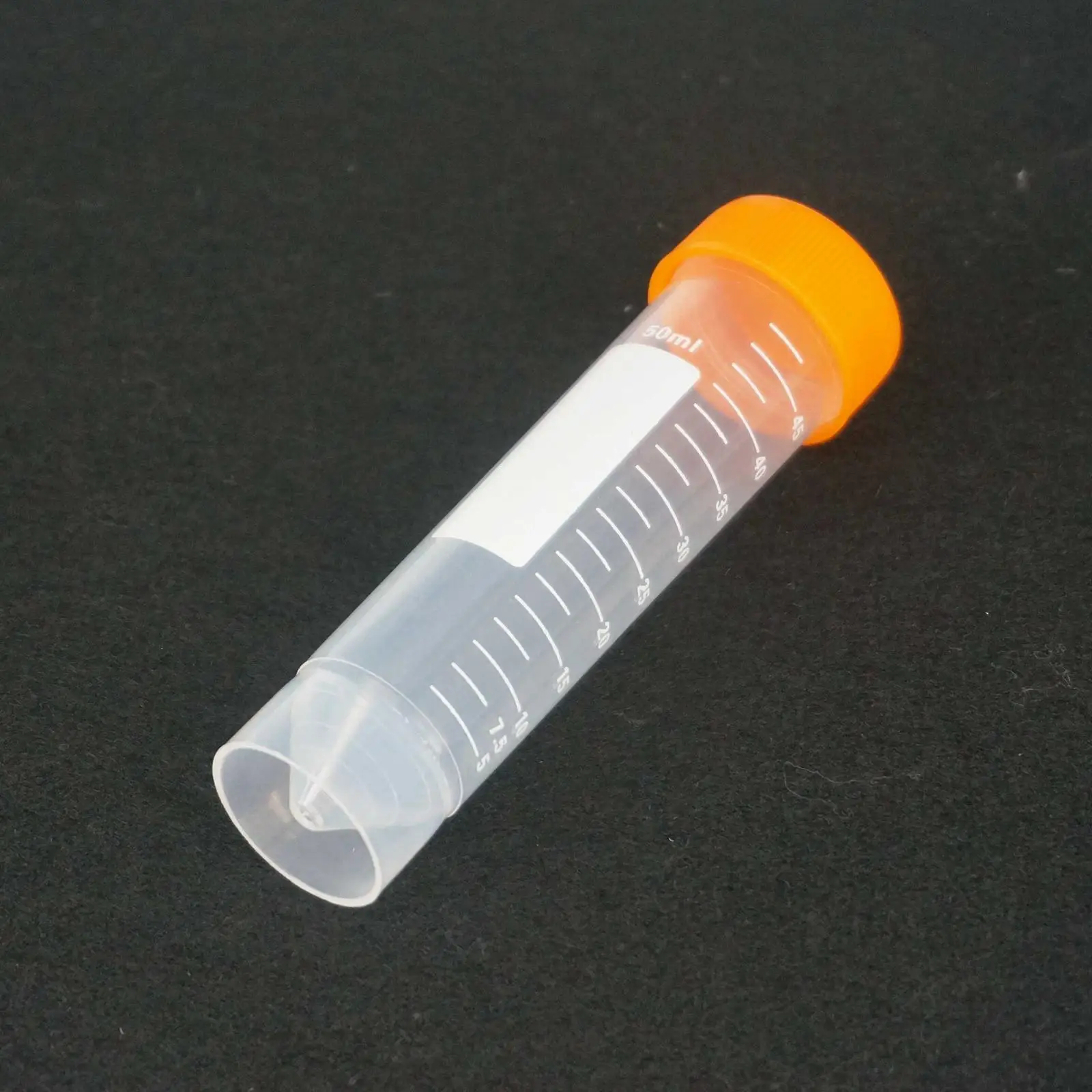 

LOT 50 Scale line 50ml Laboratory Plastic Centrifuge tube Flat-bottom with screw cap For Sample Specimen