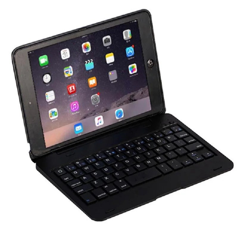 Black ABS Чехол для iPad mini 4 с крышкой клавиатуры A1538 A1550 USB Bluetooth беспроводной для iPad mini 4 крышка клавиатуры 7,9'' - Цвет: Black