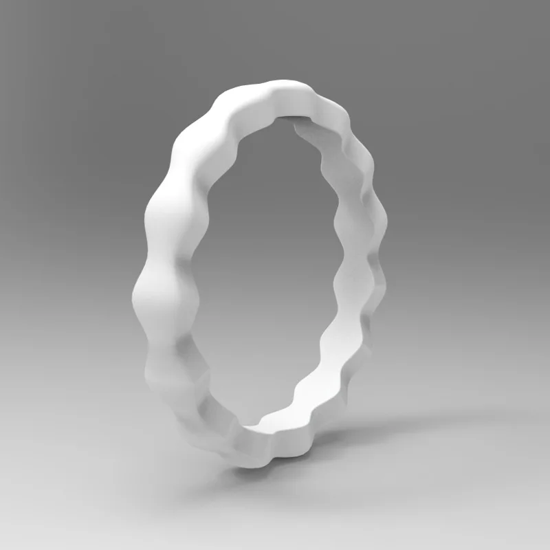 Fashion 3mm Thin Wave Silicone Ring Sports Hypoallergenic Crossfit Flexible 10 colors Rubber Finger 4 5 6 7 8 9 Size | Украшения и