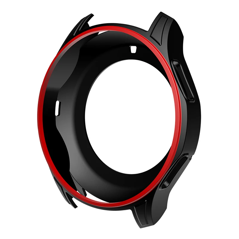 Black-Red AWINNER силиконовые защитные чехлы для samsung gear S3 Frontier оболочки резиновый ремешок крышка красочные умные часы силиконовый защитный - Цвет: Black-Red