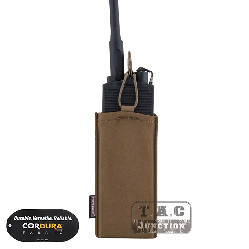 EmersonGear тактическая радиостанция MBITR чехол AN/PRC-148 Carrier w/банджи крепления петля панель для S& S прецизионная рамка - Цвет: Coyote Brown