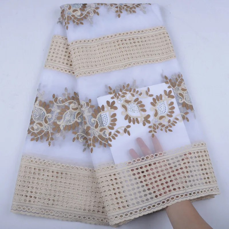 Sky Blue Milk Silk African Laces Fabrics Embroidered Tulle French Lace Fabric With Stones Net Y1545 | Дом и сад