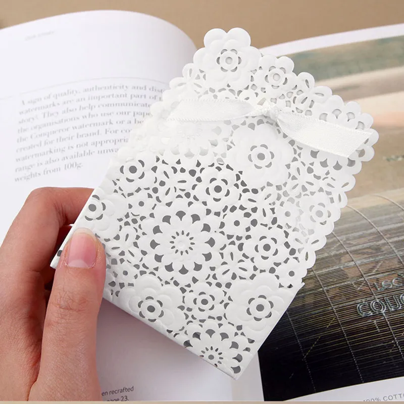 50 шт. упаковочные Картонные Коробки Упаковочные пакеты крафт-бумага Свадебная