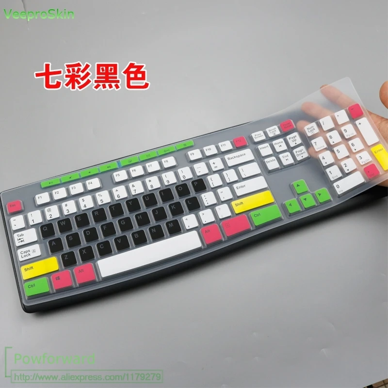 candyblack Для logitech MK 275 MK 270 MK 260 MK 200 K 200 K 260 K 270 силиконовый настольный компьютер ПК клавиатура крышка с защитой от пыли Защитная крышка - Цвет: candyblack
