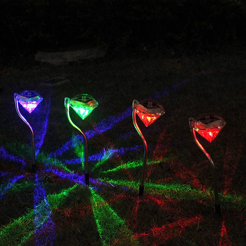 Газон Свет Пейзаж огни прочный Солнечный светодиодный сад атмосферу дома двора