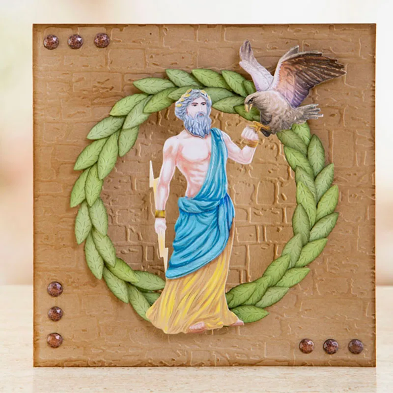 Усердно трудитесь Стройте стены металлические режущие штампы трафареты для DIY