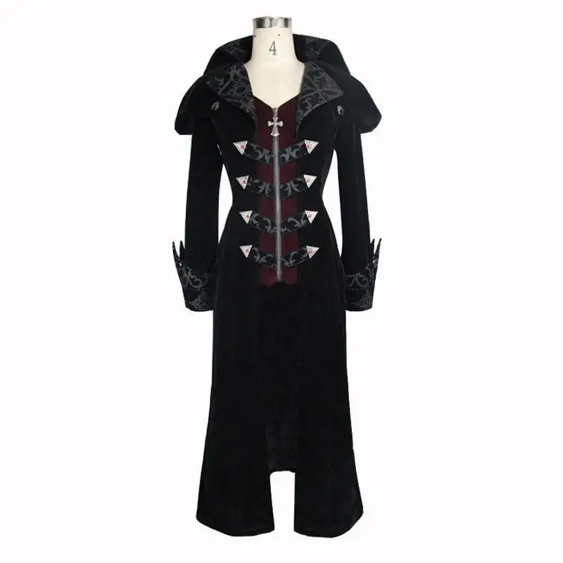 Devil Fashion Women's Goth Velvet Tail Coat CT05901/CT05902 | Женская одежда