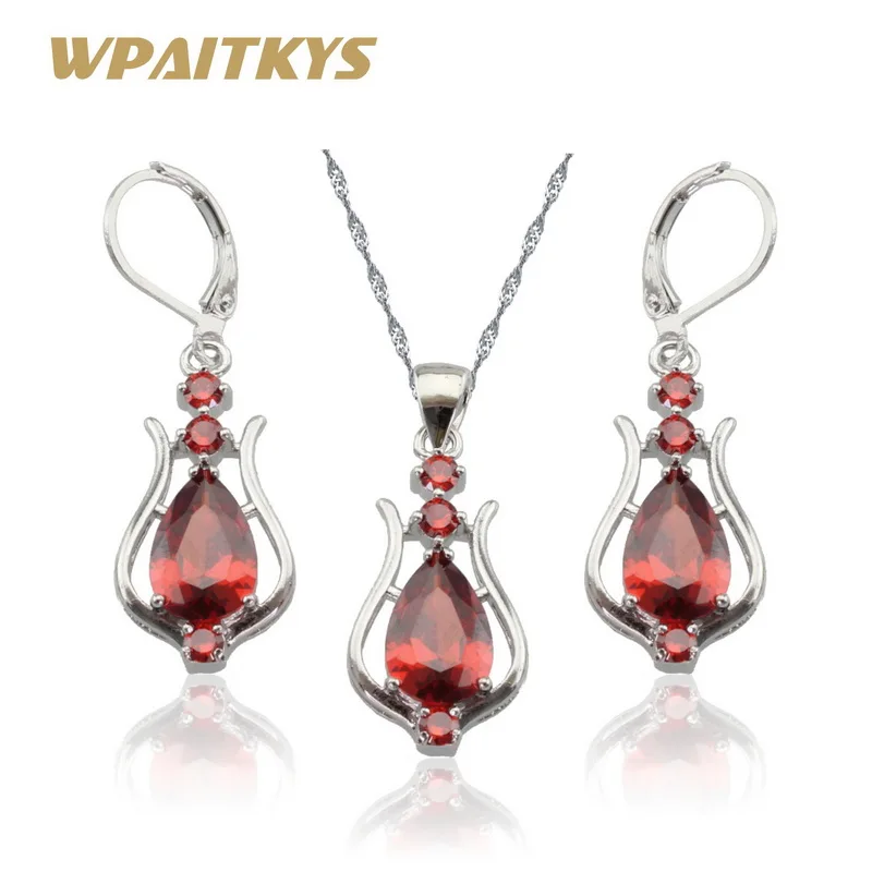Женский комплект украшений WPAITKYS из длинных подвесок и сережек капель