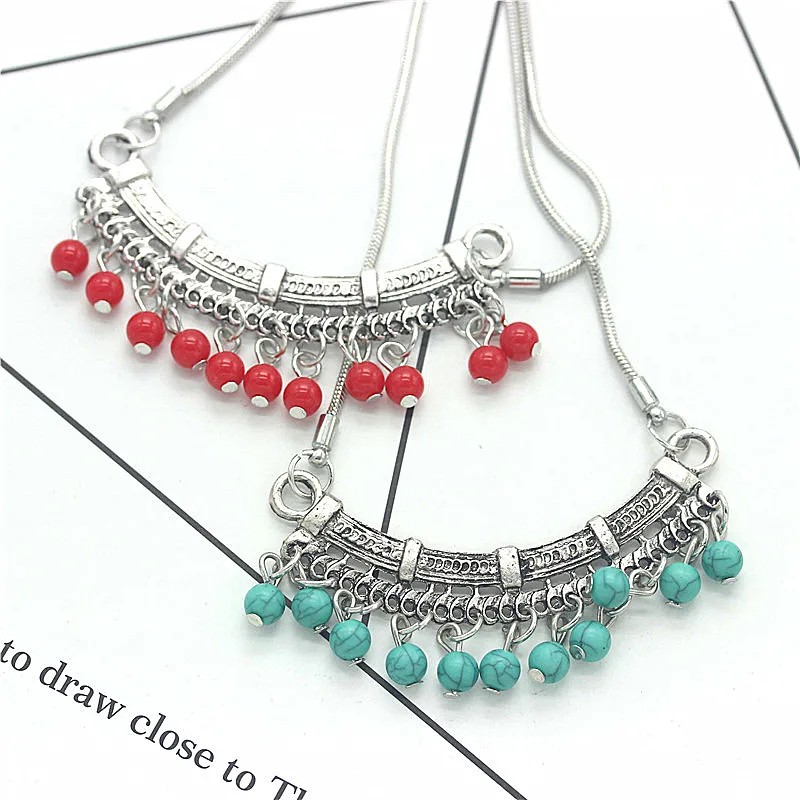 Olaru Bohemia Collier Femme, ювелирное изделие, винтажное ретро ожерелье с камнем и подвеской для женщин, горячее поступление, Mujer Bijoux ZS-003