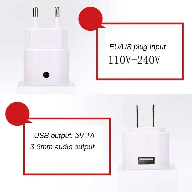 Bluetooth приемник V4.2 аудио адаптер ЕС США штекер USB зарядное устройство с 3 5 мм портом