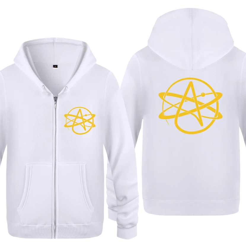 BAY HUAT Atheist Symbol FSM Pastafarian Religion Novelty Hoodies Men Men's Fleece Zipper Cardigans Hooded Sweatshirts - Цвет: BAY HUAT