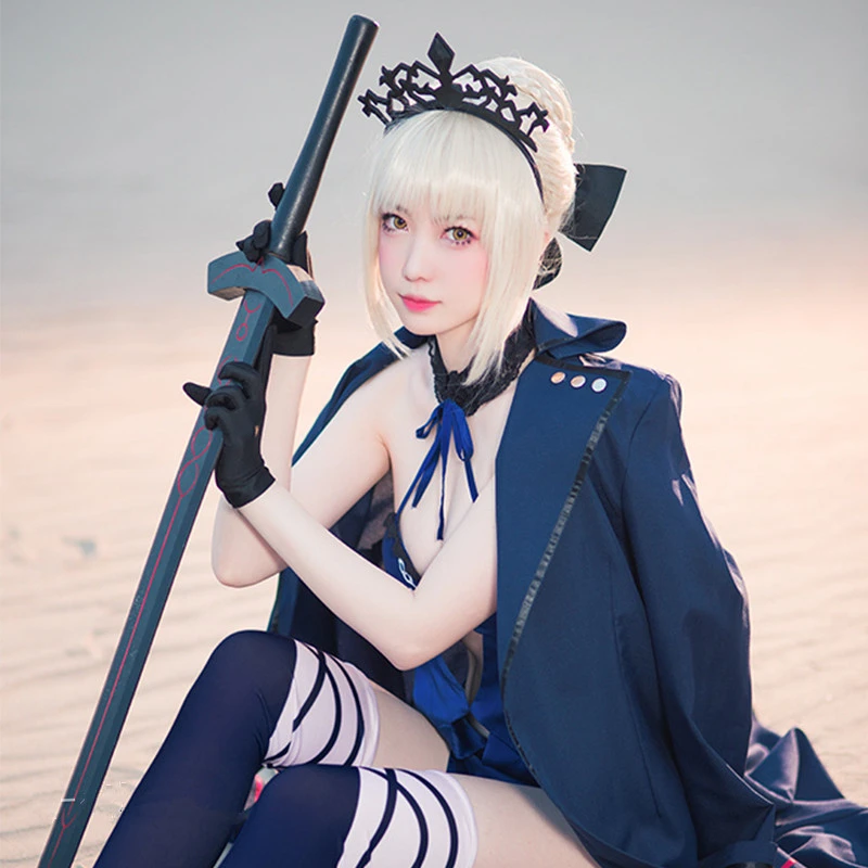 FGO судьба/Grand заказ черный сабля Nero для косплея костюм Купальники Sukumizu купальники