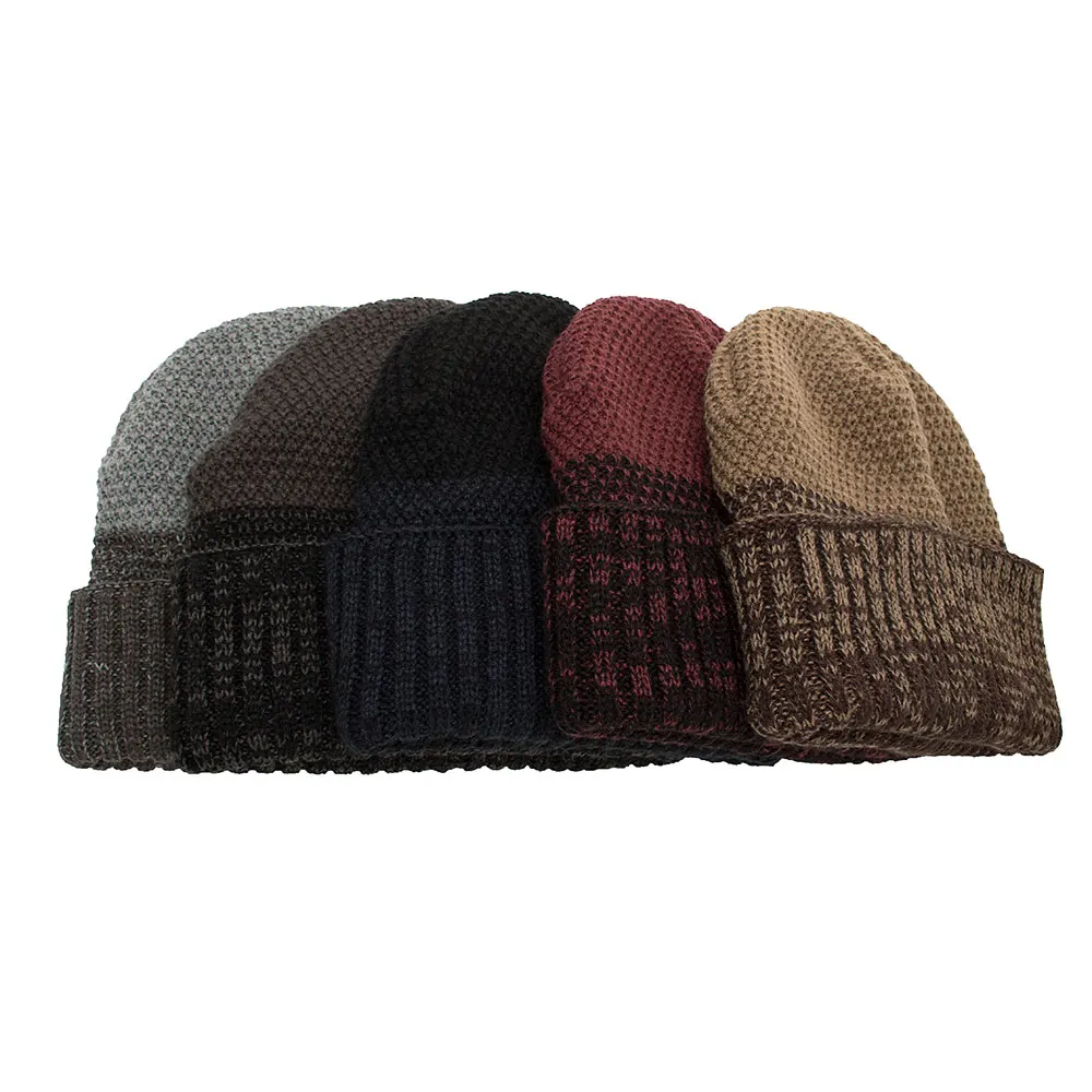 

Joymay 2018 Two way Wearing Winter Beanies Hat Disorderly Color Unisex Plain Warm Soft Skull Knitting Cap Hats Wholesale WM086