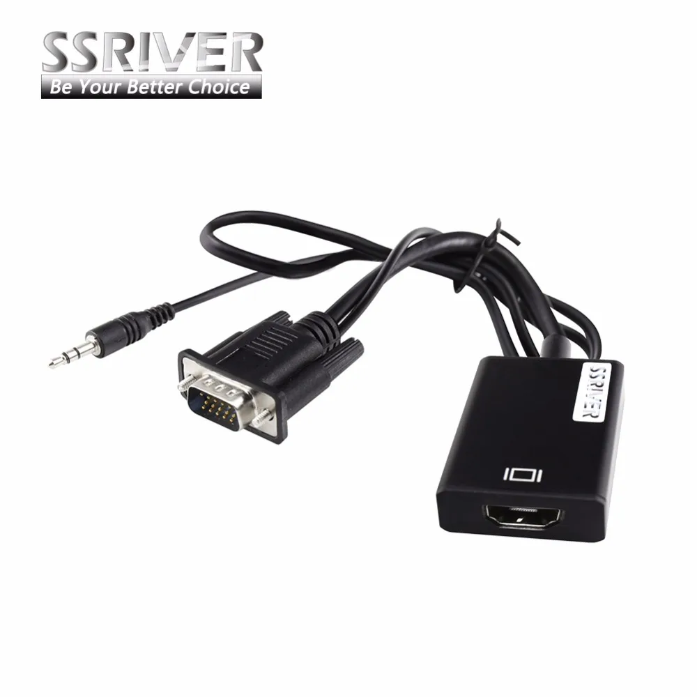 A25 J87 VGA для HDMI вывода 1080p HD + Audio TV AV HDTV видео кабель Адаптер конвертера ноутбуков