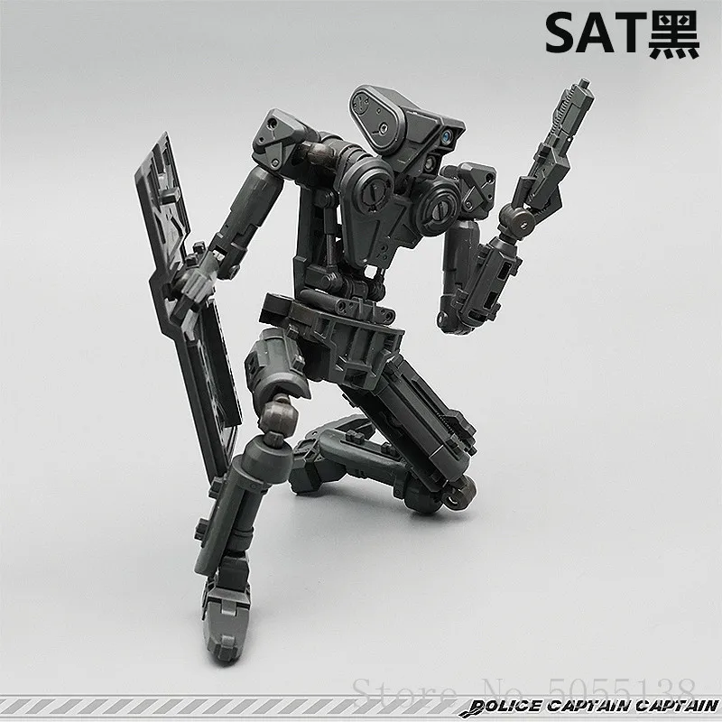 

MechFansToys Mech Fans Toys MFT SAT06B SAT-06B E-Box Police Team Style Minority Black Version Transformation Action Fi