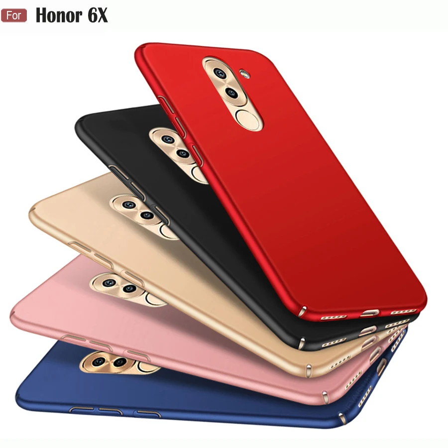 HOTSWEI For Huawei Honor 6X Case 5.5&quot SLIM Candy Color Frosted Hard PC Protective Cover Coque Phone Bag |