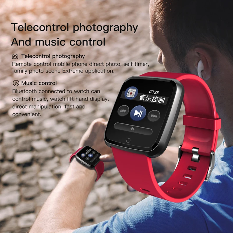 Y7 Смарт-часы IP67 Водонепроницаемый фитнес-трекер монитор сердечного ритма